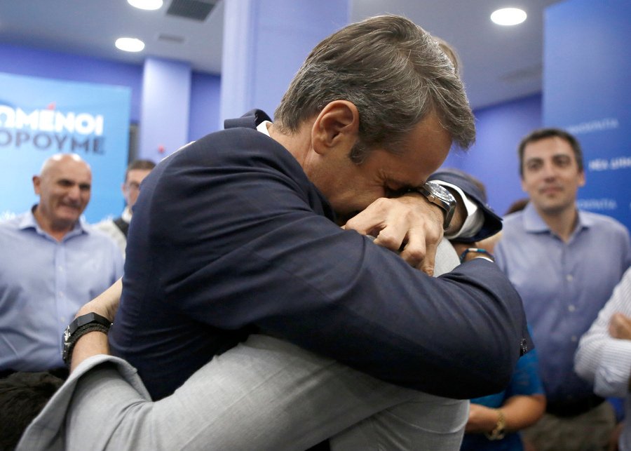 Κυριάκος Μητσοτάκης με τον γιο του