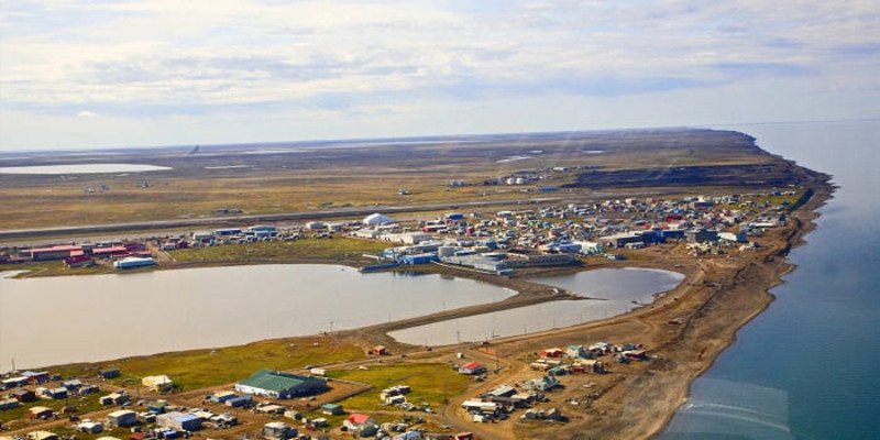 Πανοραμική εικόνα της πόλης Utqiaġvik