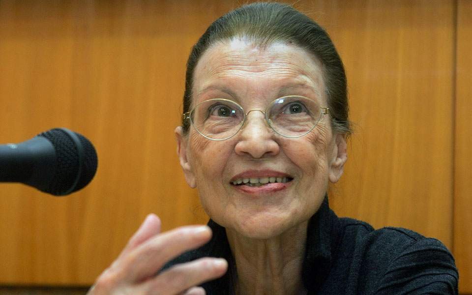 Η Αμαλία Μεγαπάνου σε μια από τις τελευταίες της εμφανίσεις