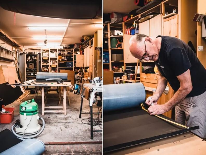 εργασίες μέσα στην ανακαίνιση