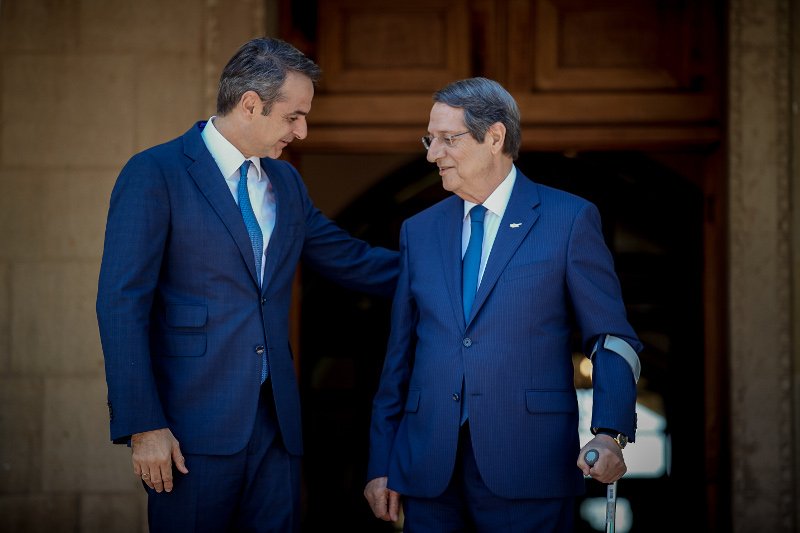 Κυριάκος Μητσοτάκης και Νίκος Αναστασιάδης