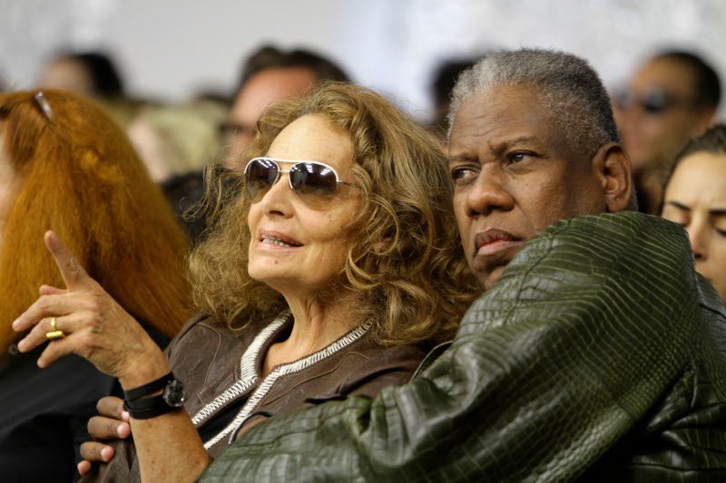 Ο Αντρέ Λεόν Τάλεϊ με την Diane von Furstenberg