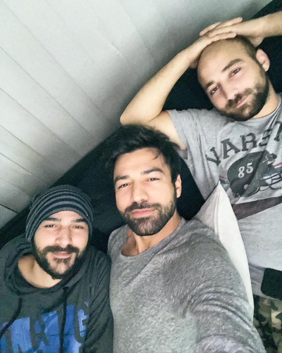 Ο Ανδρέας Γεωργίου με τα αδέρφια του