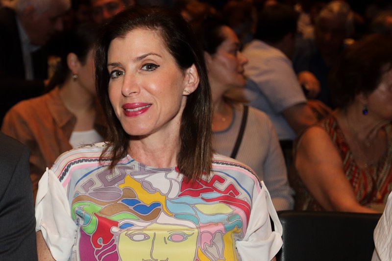 Η Αννα Μισέλ Ασημακοπούλου στην προεκλογική ομιλία του Βασίλη Κικίλια 