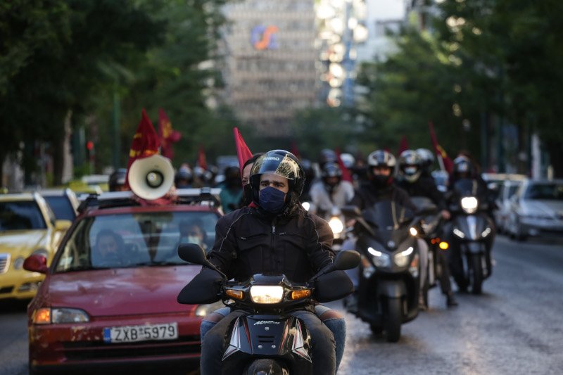 Απεργία μηχανοκίνητη πορεία