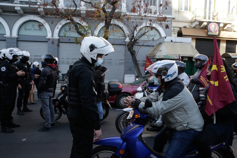 Απεργία μηχανοκίνητη πορεία
