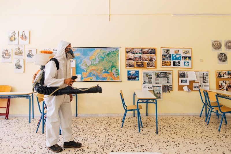 Απολυμάνσεις σε σχολεία του Δήμου Αθηναίων