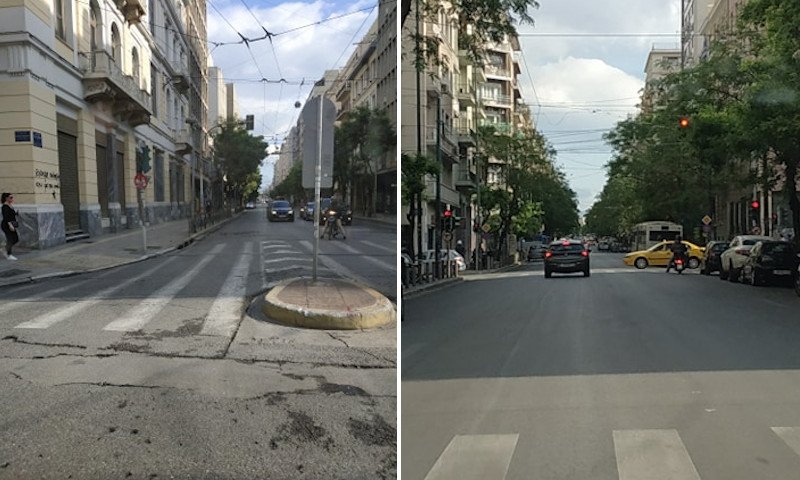 Χωρίς προβλήματα η κίνηση στους δρόμους της Αθήνας στην πρώτη φάση της σταδιακής άρσης των μέτρων
