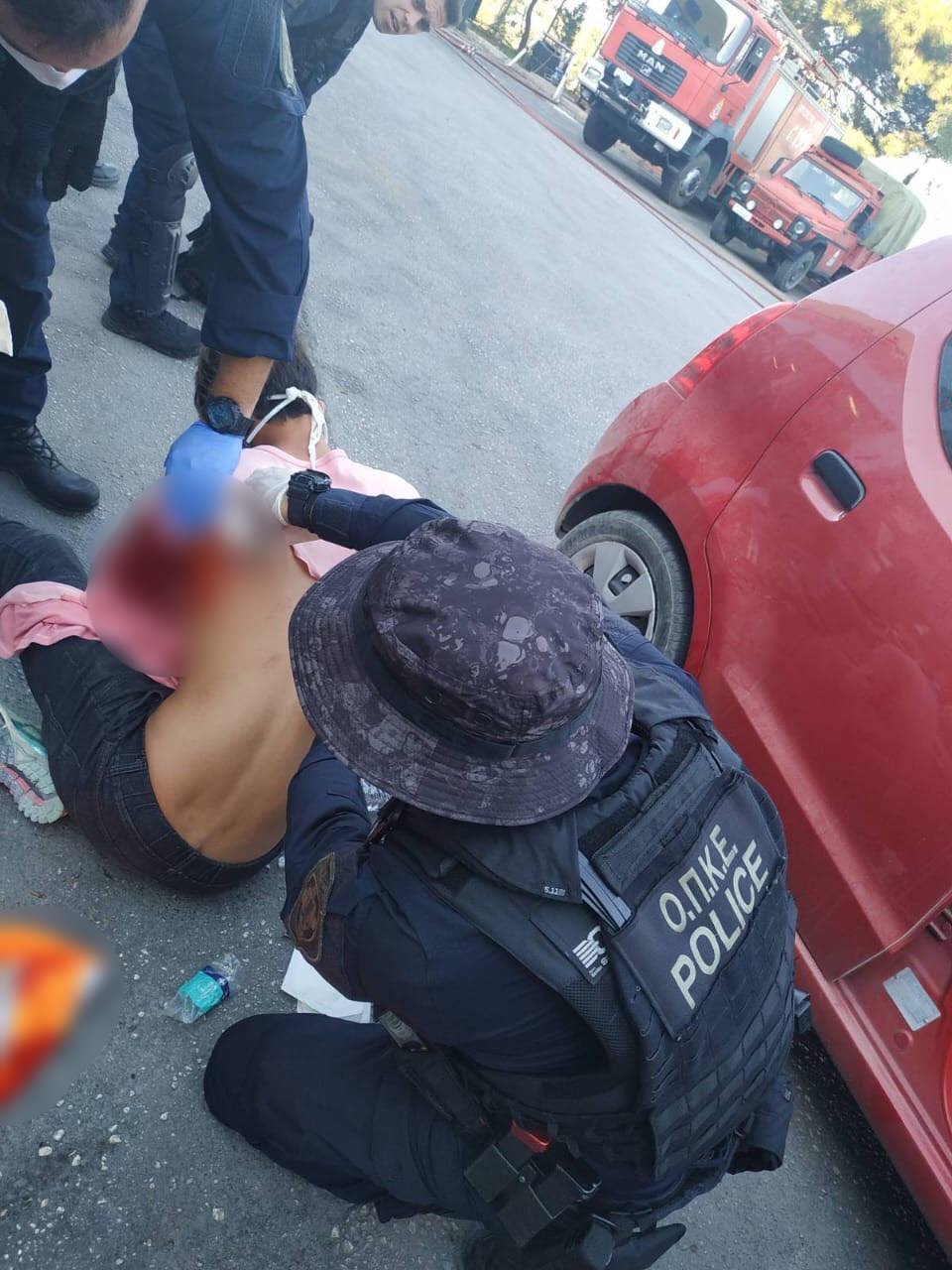 Ο μαχαιρωμένος Αφγανός στη Λέσβο