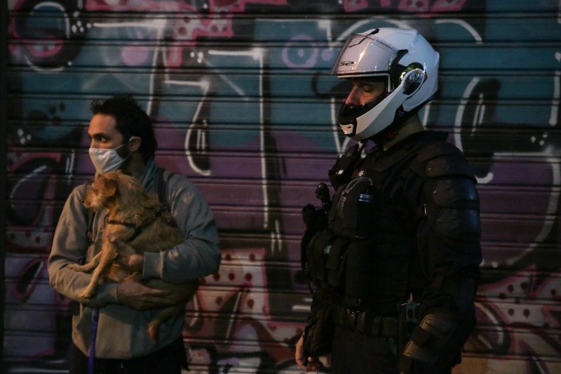 Επιχείρηση της Αστυνομίας στην Πλατεία Εξαρχείων / Φωτογραφία: SOOC