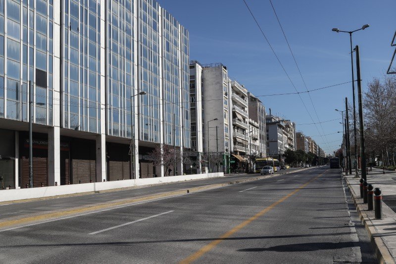 Ούτε Δεκαπενταύγουστο τέτοια ερημιά στην Αθήνα -Φωτογραφία: EUROKINISSI/ΓΙΑΝΝΗΣ ΠΑΝΑΓΟΠΟΥΛΟΣ