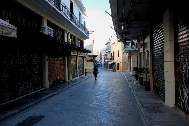 Ερημιά και στην Πλάκα -Φωτογραφία: ΑΝΤΩΝΗΣ ΝΙΚΟΛΟΠΟΥΛΟΣ/EUROKINISSI