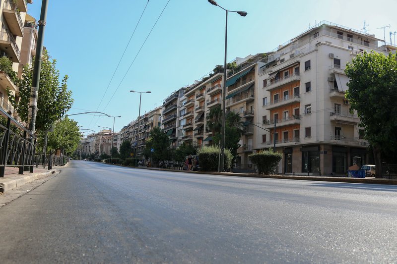 Εικόνα... εκκενωμένης πόλης / Φωτογραφία: EUROKINISSI