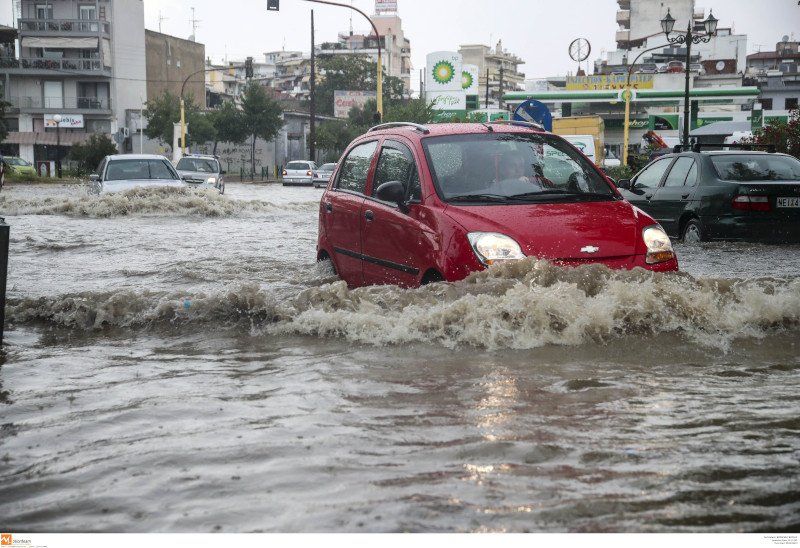 Εντονη κακοκαιρία στη Θεσσαλονίκη/ Φωτογραφία EUROKINISSI