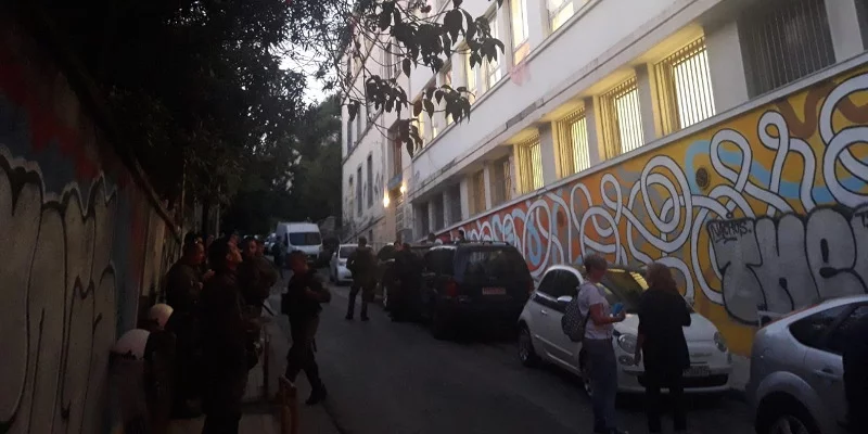 Το υπό κατάληψη κτίριο στα Εξάρχεια