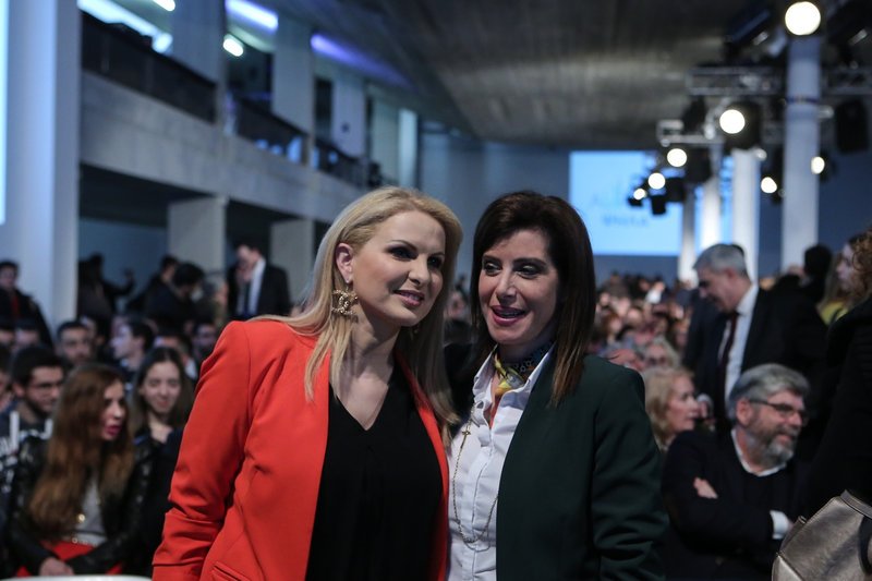 Μάγδα Τσέγκου (αριστερά) και Αννα Μισέλ Ασημακοπούλου (δεξιά) -Φωτογραφία: George Vitsaras / SOOC