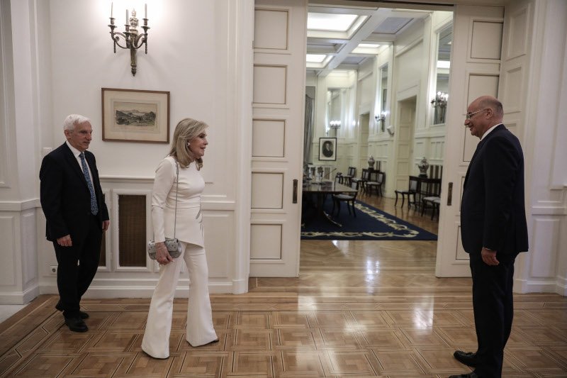 Μαριάννα Βαρδινογιάννη και Νίκος Δένδιας