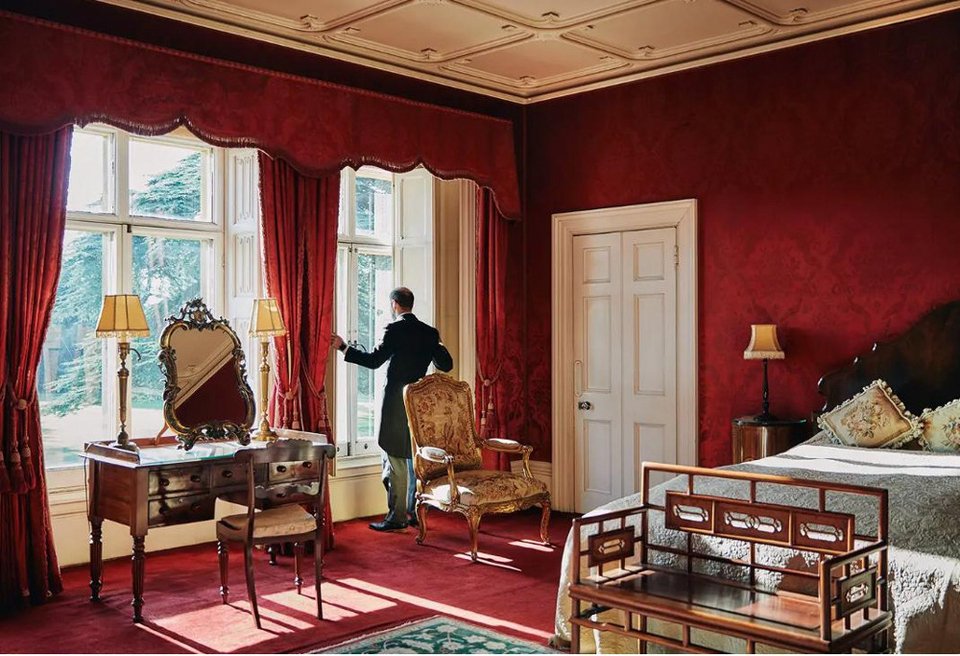 Κρεβατοκάμαρα του κάστρου Highclere από το Downton Abbey