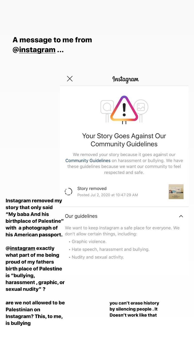 Η ανάρτηση της Μπέλα Χαντίντ για το Instagram