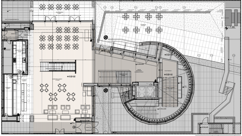 Κάτοψη του αναψυκτηρίου