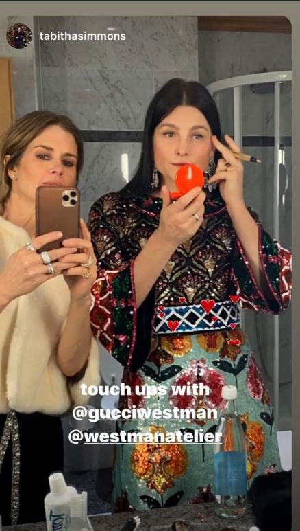 Η make up artist Γκούτσι Γουέστμαν με την fashion editor της Vogue, Ταμπίθα Σάιμονς/Φωτογραφία: Instagram/tabithasimmons