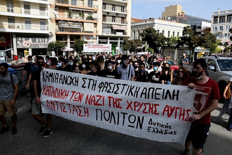 Αντιφασιστική πορεία στην Πάτρα