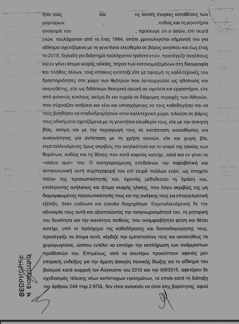 Δημήτρης Λιγνάδης συμβούλιο πλημμελειοδικών