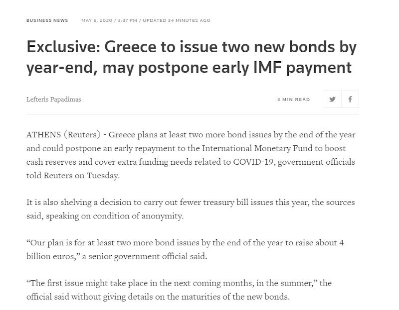 Το δημοσίευμα του Reuters