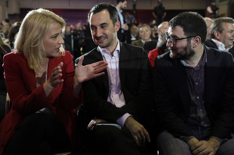 Η Ρένα Δούρου, ο Αλέξης Χαρίτσης και ο Νάσος Ηλιόπουλος