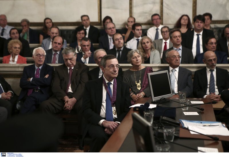 Ο Μάριο Ντράγκι στην Ακαδημία Αθηνών