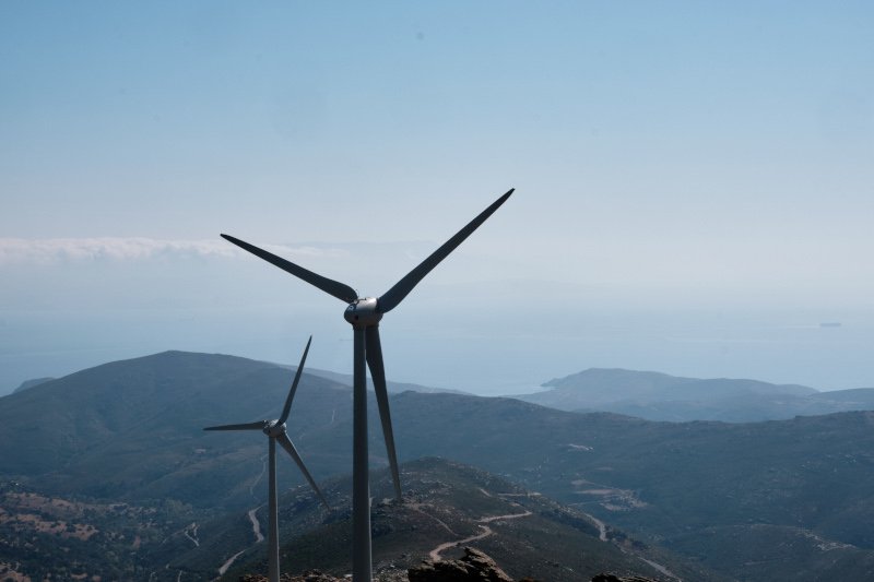 Εγκαίνια του αιολικού πάρκου Καφηρέα