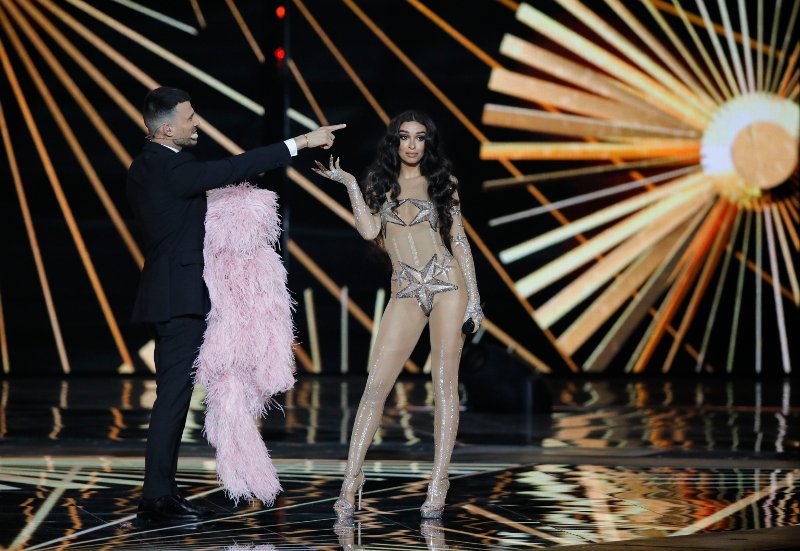 Η Ελένη Φουρέιρα στη σκηνή της Eurovision