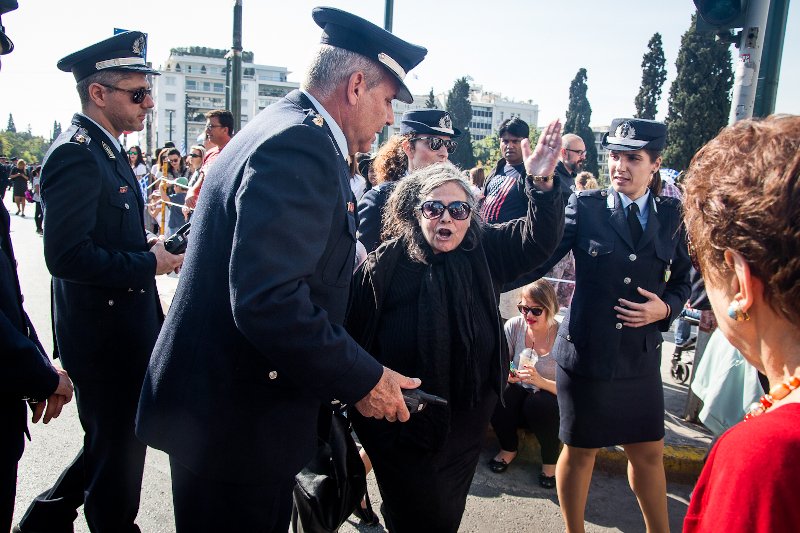 Η Ελένη Λουκά στην παρέλαση της 28ης Οκτωβρίου Φωτογραφία: Μαρία Χουρδάρη / Maria Chourdari