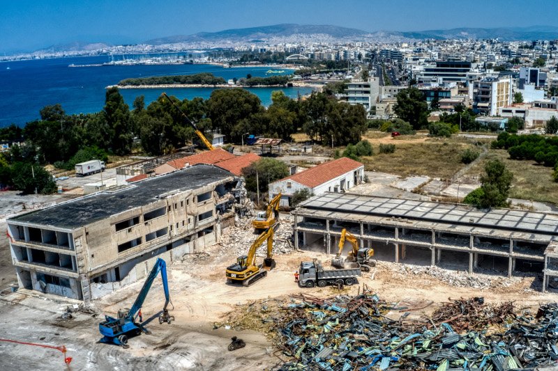 Αεροφωτογραφία από τις πρώτες κατεδαφίσεις στο Ελληνικό /Φωτογραφία: ΑΝΤΩΝΗΣ ΝΙΚΟΛΟΠΟΥΛΟΣ/EUROKINISSI