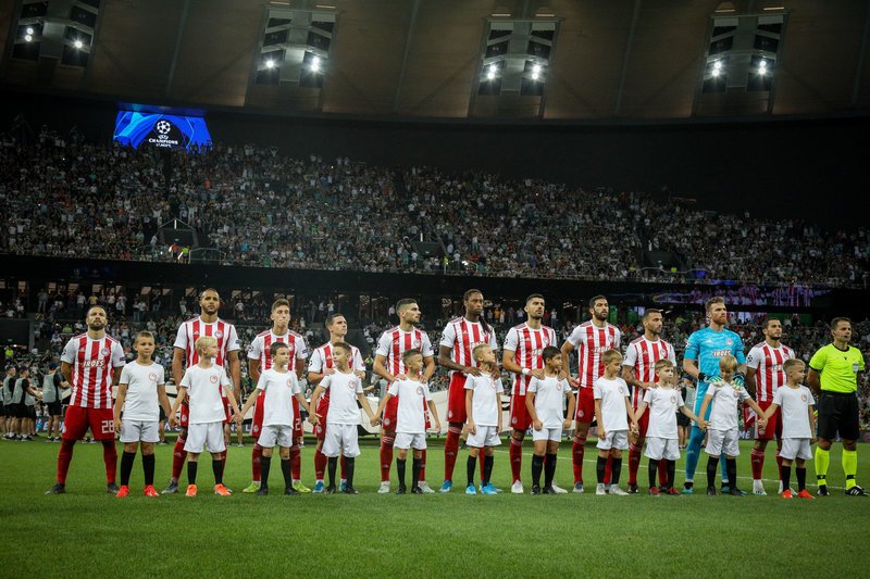 Οι 11 που ξεκίνησαν για τον Ολυμπιακό -Φωτογραφία: Eurokinissi