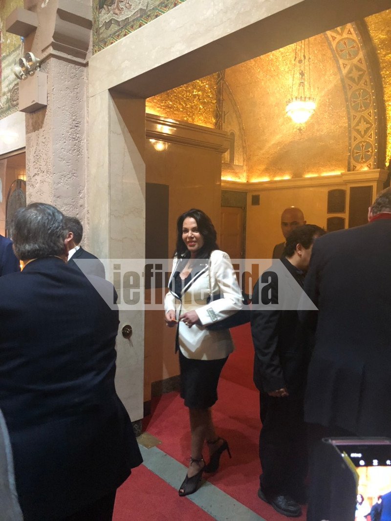 Η Κατερίνα Παναγοπούλου στην ενθρόνιση του Ελπιδοφόρου