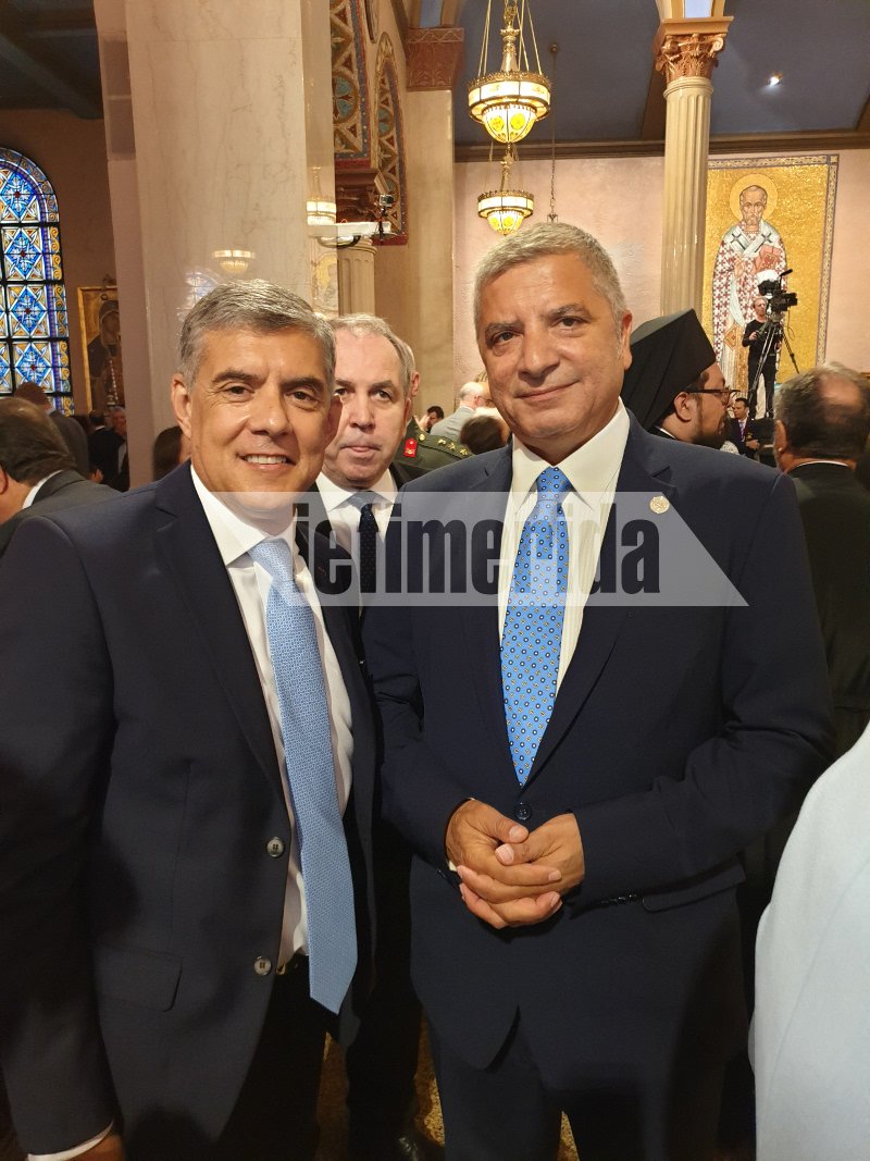 Ο Γιώργος Πατούλης στην ενθρόνιση του Ελπιδοφόρου