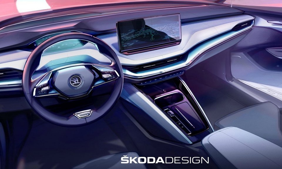 Αυτά είναι τα νέα επίσημα σκίτσα του Skoda Enyaq
