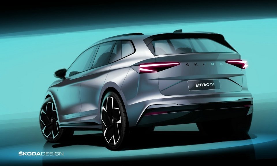 Αυτά είναι τα νέα επίσημα σκίτσα του Skoda Enyaq