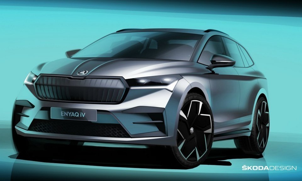 Αυτά είναι τα νέα επίσημα σκίτσα του Skoda Enyaq