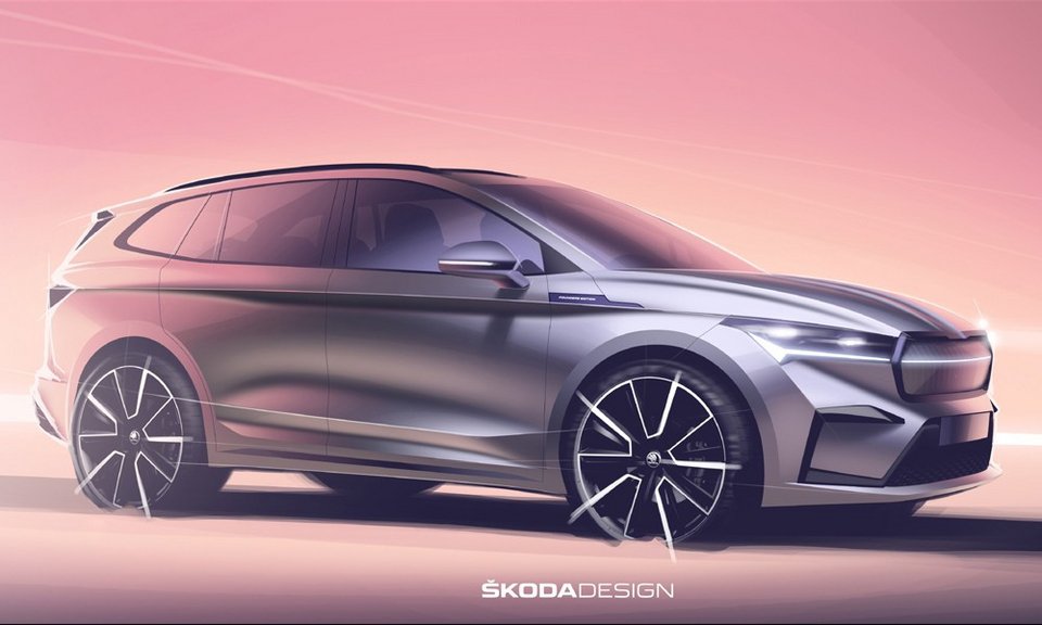 Αυτά είναι τα νέα επίσημα σκίτσα του Skoda Enyaq