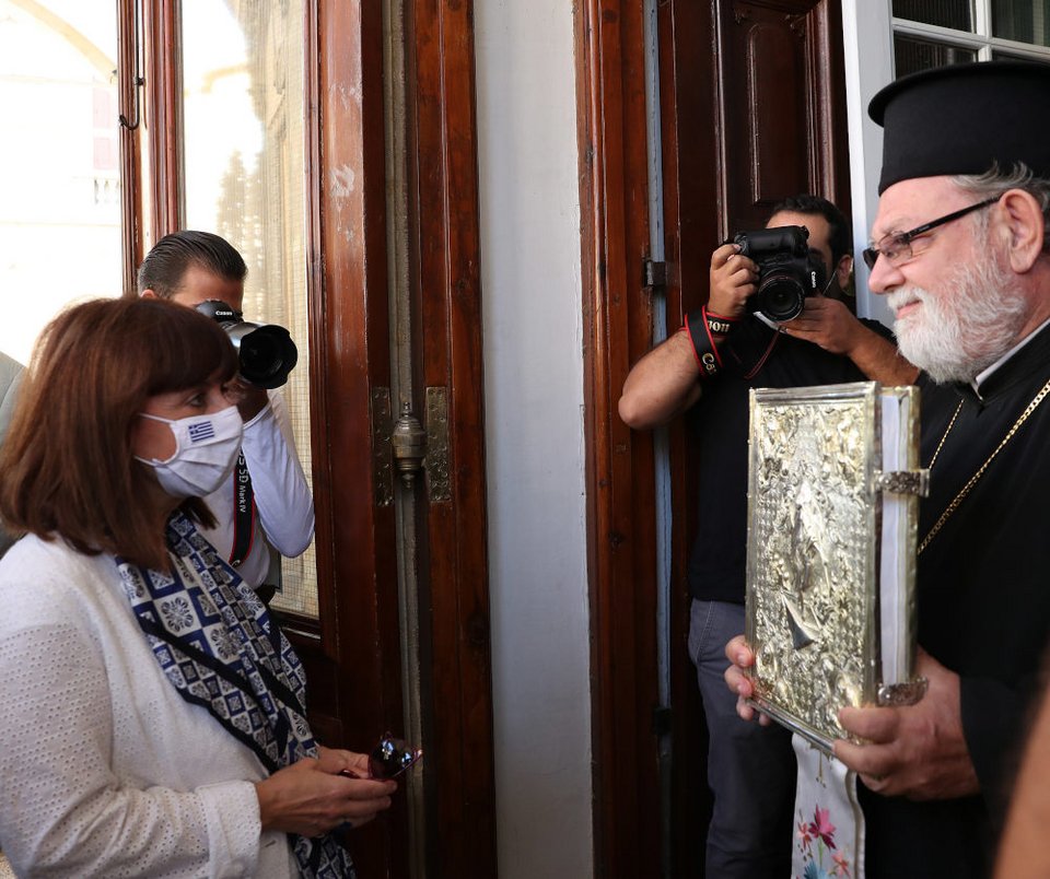 Από την επίσκεψη της Κατερίνας Σακελλαροπούλου στην Κύπρο