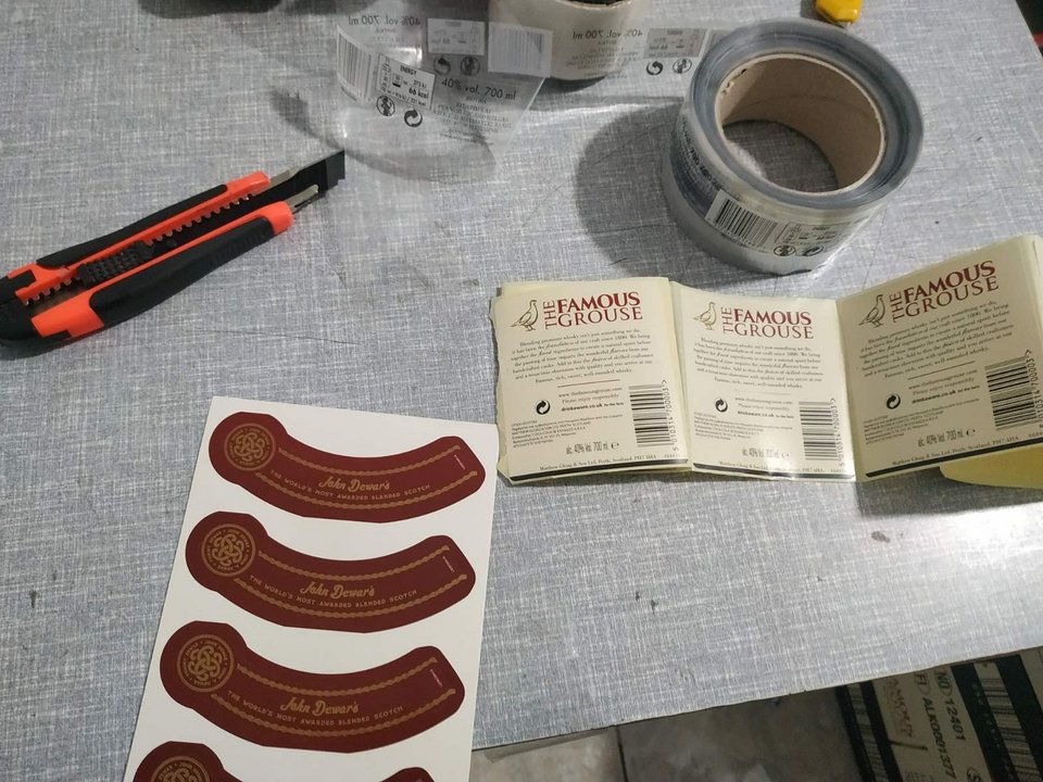 Ετικέτες ποτών που άλλαζε η οργάνωση