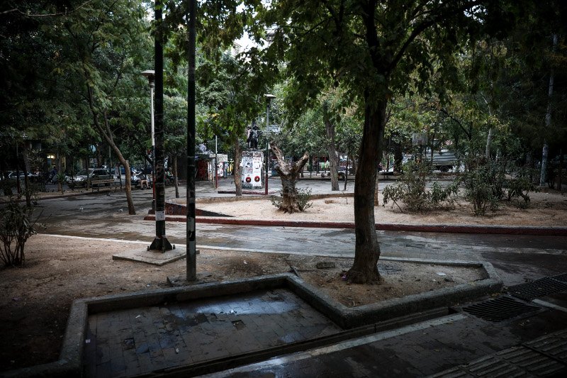 Το σημείο μετά την απομάκρυνση του κοντέινερ