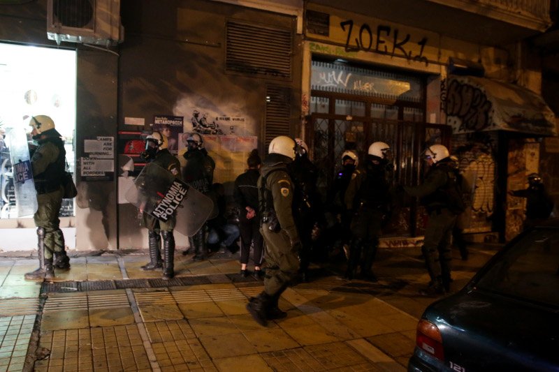 Επιχείρηση της Αστυνομίας στην Πλατεία Εξαρχείων / Φωτογραφία: SOOC