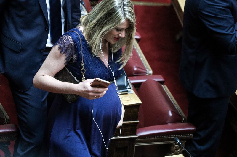 Η Αννα Ευθυμίου, βουλευτής της Νέας Δημοκρατίας, είναι έγκυος στον 8ο μήνα/ ΦΩΤΟΓΡΑΦΙΑ EUROKINISSI