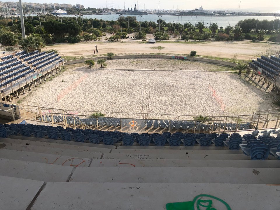To γήπεδο του beach volley σήμερα