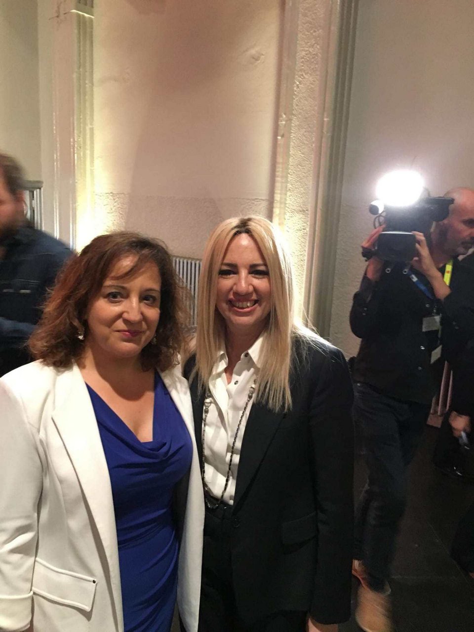 Η Φώφη Γεννηματά με την νέα πρόεδρο του S&D Ιράτσε Γκρασία Πέρεζ