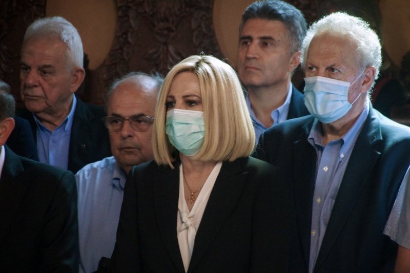 Η Φώφη Γεννηματά στο μνημόσυνο του Δημήτρη Κρεμαστινού