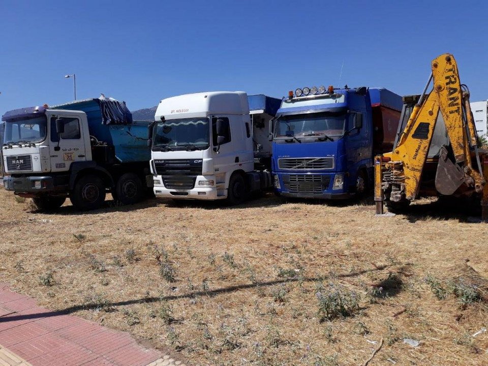 Τα φορτηγά που κατάσχεσε η Ελληνική Αστυνομία